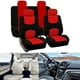 thumbnail image 3 of Fundas Universales para Asientos Coche Juego Fundas Transpirables para Asientos Vehículos (rojo), 3 of 9