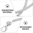 thumbnail image 4 of OULII Stylish Rhinestones Handbag Satchel Shoulder Silver Chain 1 Pack Decorative Formal Events, 4 of 5