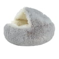 thumbnail image 1 of Wdftyju Suave felpa cama para mascotas perrera invierno cálido perro cachorro dormir cojín (gris L) Wdftyju 4du8am0ta9yr7at4, 1 of 9