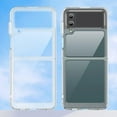 thumbnail image 6 of Case for Samsung Galaxy Z FILP 3 5G Case Slim Dropproof [Defend from Drop/Scratch/Slip/Fingerprint] Clear Acrylic Hard Back Soft TPU Bumper Hybrid Phone Cover for Samsung Z FILP 3 5G-Crystal Clear, 6 of 14