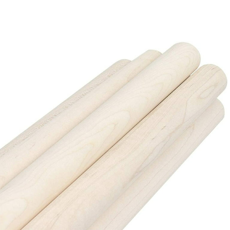  Wood Dowels Wooden Dowel Rods for Crafts, 25PCS 1/2 x 24 Round  Macrame Wooden Sticks for Crafting, Unfinished Hardwood Sticks for Arts and  DIYers, Tiered Cake Support and Wedding Ribbon Wands 