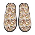 thumbnail image 1 of Balery Western Cowboy Pantuflas de Casa de Felpa Silenciosas con Diseño Estampado, Zapatillas Cómodas Antideslizantes de Algodón para Interior-Medium, 1 of 8