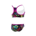 thumbnail image 2 of Speedo Girls Neon Love Heart Print Ruffled 2PC Swimsuit, Size 16, 2 of 4