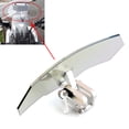 thumbnail image 3 of Universal Adjustable Windshield Screen Extension Deflector For Honda Yamaha White&Iridium, 3 of 6