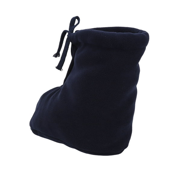 Men Women Throw Socks Dark Blue Soft Fleece Thick Adjustable Cast Toe Toe Cover Foot Warmers For Swollen Feet