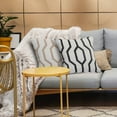 thumbnail image 3 of LR Home Black and White&nbsp;Geometric&nbsp; Throw Pillow, 3 of 8