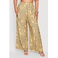 thumbnail image 3 of Women's Plus Size Abstract Leaf Print Wide Leg Pants, 3 of 4