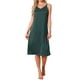 thumbnail image 1 of INSPIRE CHIC Vestido de dormir para mujeres de satén sin mangas con doble tirante de espagueti, espalda cruzada sexy, escote en V, midi, bata de noche 2XL verde, 1 of 6