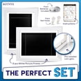 thumbnail image 4 of KOTNYX 2 Pack LED Light Kids Artwork Frame - Front Opening Kids Art Display Picture Frame, Holds 100 Pictures, MDF & Shatter-Resistant Glass, Standing Frame/Wall Hanging,13.3x10, Mat 11.6x8.3 (white), 4 of 8