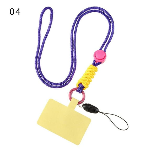 Universal Adjustable Keychain Chain Crossbody Hanging Neck Cord Patch Phone Lanyard Phone Safety Tether Nylon Strap 04