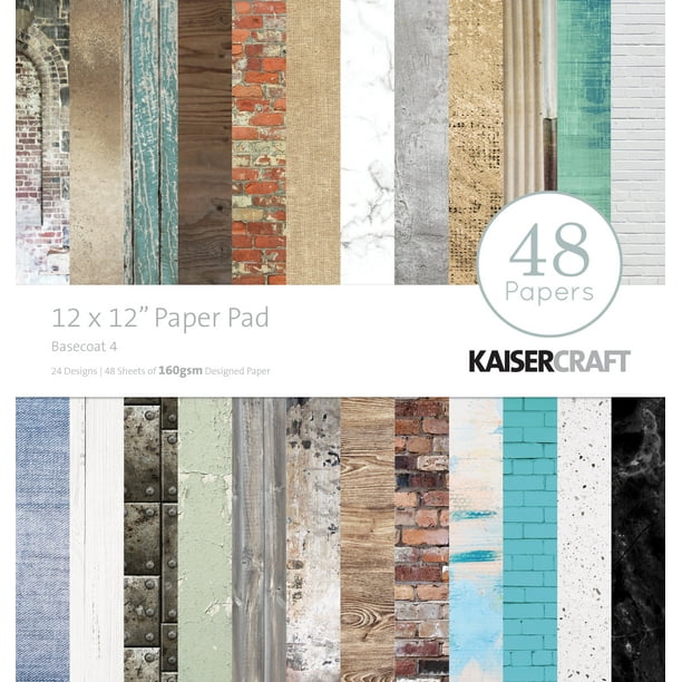Kaisercraft Tapis de Papier 12"X12" 48/Pkg-Basecoat