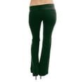 thumbnail image 3 of Vivian's Fashions Yoga Pants - Extra Long, Misses Size (Green, XXS), 3 of 3