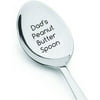 Dad's Peanut Butter Spoon | Birthday Gifts For Dad | Natural Peanut Butter Stirrer | Christmas Gifts | Perfect Present For Dad | Engraved Stainless Steel Spoons