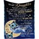thumbnail image 1 of LHSHID Customized Love Blanket to My Daughter from Mom and Dad You are My Sunshine I Love You to The Moon and Back Blanket, 1 of 5