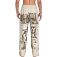 thumbnail image 3 of Daiia Cows On The Farm Men's Sleep Pant with Pockets and Drawstring,Pajama Pants-Small, 3 of 9