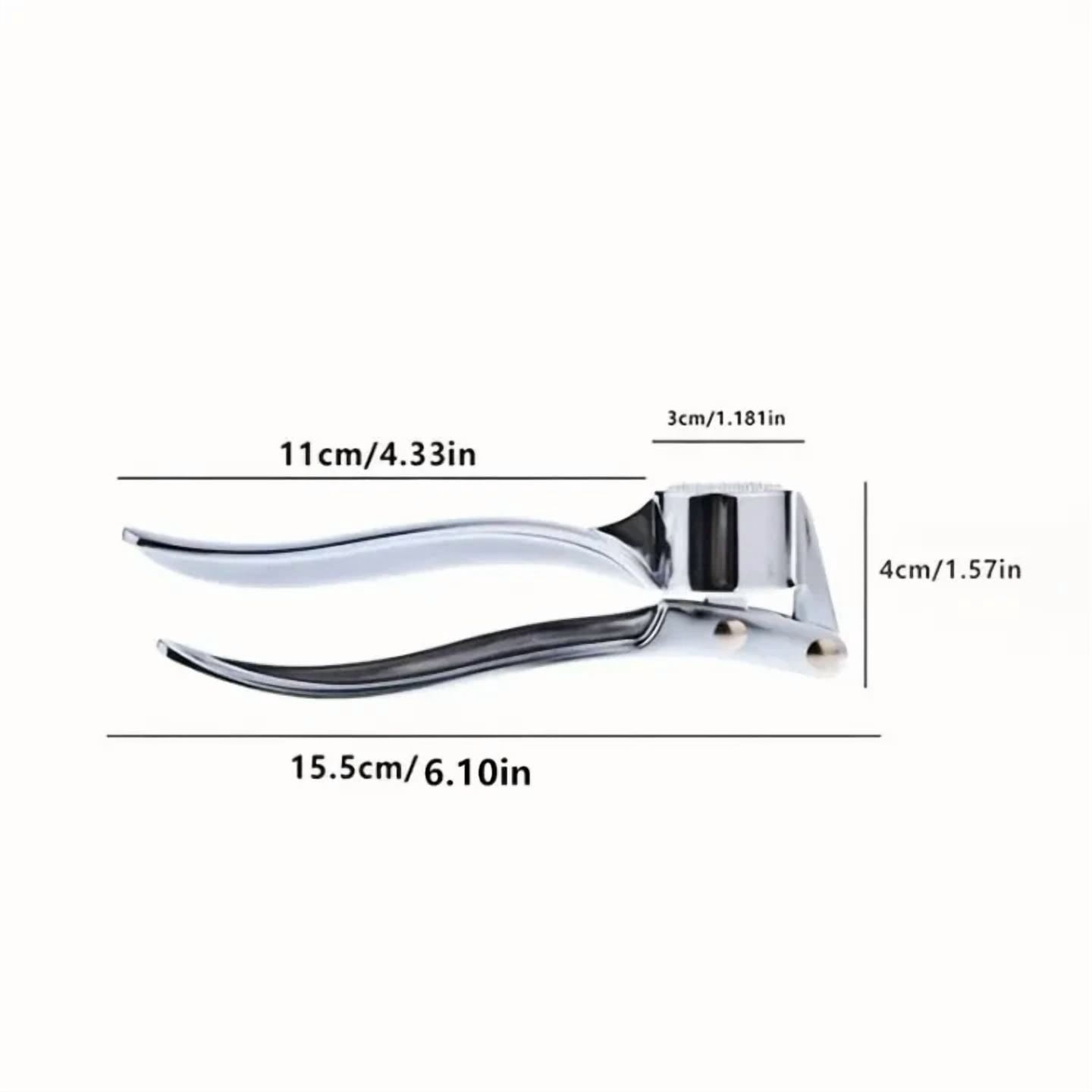 Stainless Steel Garlic Press, Manual Garlic Press With Handle, Kitchen Accessori