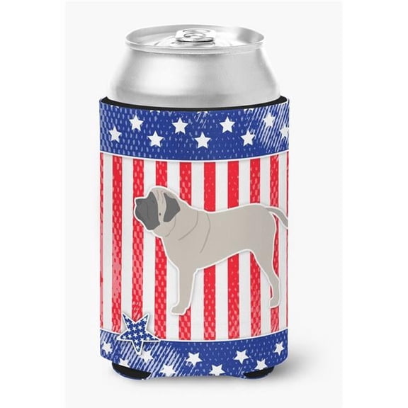 USA Patriotic English Mastiff Can or Bottle Hugger