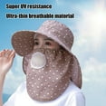 thumbnail image 5 of hengsof Fishing Hat for Men & Women, Outdoor UV Sun Protection Wide Brim Hat with Face Cover & Neck Flap Labor Breathable Sun Hat, 5 of 6