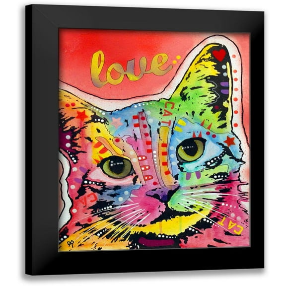 Dean Russo Collection 12x14 Black Modern Framed Museum Art Print Titled - TiltCat Love