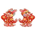 thumbnail image 5 of Tachiuwa 2Pcs Chinese New Year Door Sticker 2024 Chinese New Year Decoration Chinese Dragon Wall Door Stickers for Living Room Bedroom Non Woven Fabric S, 5 of 10
