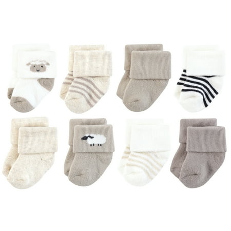 

Hudson Baby Unisex Cotton Rich Newborn and Terry Socks Taupe Sheep 6-12 Months