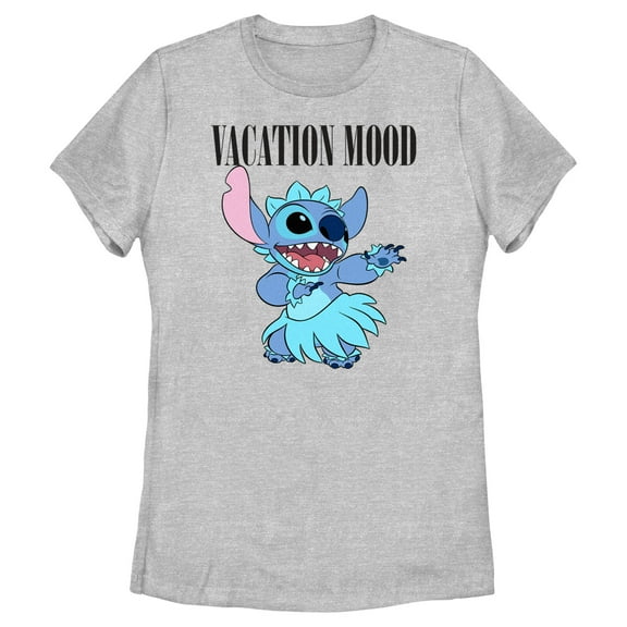 Women's Lilo & Stitch Vacation Mood Graphic Tee Athletic Heather X Large
