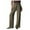 02-Brown, variant on Crepe Pleated Pants for Women High Waisted Wide Leg Pants Plus Size Elastic Stretch Palazzo Pants Work Office Trousers 18-White M