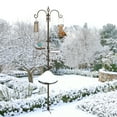 thumbnail image 6 of Urban Deco Bird Feeders Bird Feeding Station Kit Bird Feeding Pole Wild Bird Feeder Hanging Kit with Squirrel Guard Baffle Suet Cage Tube Bird Feeder Planter Hanger Multi Feeder for Attracting Birds, 6 of 7