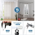 thumbnail image 6 of Urbanest Adjustable Single Curtain Rod Set Gilded Metrico Finials – 1 - Inch Diameter, With Glossy White Rod, 28–48 Inches, 6 of 6