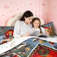 thumbnail image 5 of Manfei Rustic Cabin Lodge 7-Piece Twin Bedding,Traditional Christmas Tree Gift Bedding Comforter Set,Blue Gray,Christmas Reversible, 5 of 6
