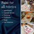 thumbnail image 4 of Fabricoat - Fabric paint for Art, Craft & DIY Design Projects - Non-Toxic & Washable - Paint Direct onto Clothes & Textile Fabrics - For Painting on Shoes, Tshirt Clothing & Denim (Purple) 125ml, 4 of 7