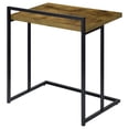 thumbnail image 5 of Dani Rectangular C-Shaped Sofa Side Table Rustic Nutmeg, 5 of 8