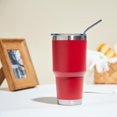 thumbnail image 5 of 30oz Tumbler Double Wall Vacuum Insulated Travel Mug, Stainless Steel Tumbler with Lid, Durable Powder Coated Insulated Coffee Cup for Cold & Hot Drinks, 5 of 6