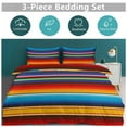thumbnail image 5 of 3 Pcs Soft Bedding Set, Includes 1 Duvet Cover with Zipper And 2 Pillow Shams,Mexican Serape Twin(86"x70"), 5 of 8