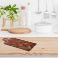 thumbnail image 3 of IH Casa Decor Acacia Wood Rect. Panneau De Service Chevron Avec Poignée, 3 of 4