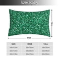 thumbnail image 2 of KLL Green Glitter Pillow Covers Envelope Closure,Super Soft and Cozy Fuzzy Fleece Pillow Case Cover (No pillow core）, 2 of 5