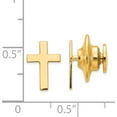 thumbnail image 2 of 14K Yellow Gold Polished Cross Tie Tac (12 X 9) Made In United States xr461, 2 of 5