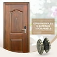 thumbnail image 7 of Uxcell Door Hole Cover Plate Zinc Alloy Vintage Deadbolt Knob Hole Repair for Hole Filling Decor Bronze, 7 of 7