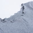 thumbnail image 4 of Girls Ruffle Hem Blouse With Collar And Floral Lace Trim Cute Casual For Toddler And, 4 of 8