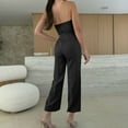 thumbnail image 5 of successthop Wide Leg Jumpsuits for Women Dressy Slim Sleeveless One Piece Backless High Waisted Long Solid Lounge Wear M, 5 of 8
