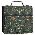 thumbnail image 5 of FORMRS Zipper Binder with Shoulder Strap 2-inch Ring 500 Sheet Capacity File Bag, Green Flowers Pattern, 5 of 5
