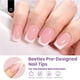 thumbnail image 3 of Press On Nails con forma de escarabajos con punta francesa, 224 unidades, cuadrados cortos rosas, 3 of 7