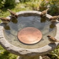 thumbnail image 4 of Bird Bath Copper Disk, Water Purifier Cleaner Disc Reduce Scrubbing Safe Clean Water 3 Point Support Long Lasting Low Maintenance Algae Control, for Bird Baths Garden Fountain Outdoor All Season Use, 4 of 8