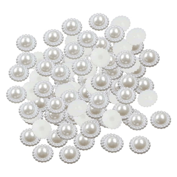 yuksok Embellishments Beads Pearl Rhinestone Handmade 12mm