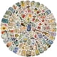 thumbnail image 1 of Pegatinas con forma de tarro para flores, 50 unidades, vinilo transparente e impermeable, 1 of 2