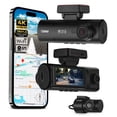 thumbnail image 1 of Cámara para auto DS18 Eagle-F3 4K triple con WiFi, GPS y visión nocturna, 1 of 9