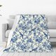 thumbnail image 1 of Balery Vintage Floral Birds Manta de Felpa Suave y Acogedora – Cobija de Franela Aterciopelada para Cama, Lavable y Cálida para Sofá, Mascotas, Transpirable-50"x40", 1 of 7