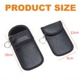 thumbnail image 2 of Rfid Key Fob Protector, Stylish Signal Blocking Faraday Bag, Anti-Theft Car Security with Adjustable Size, Hook & Keyring for Easy Access, Carbon Fiber Texture for Durability and, 2 of 6