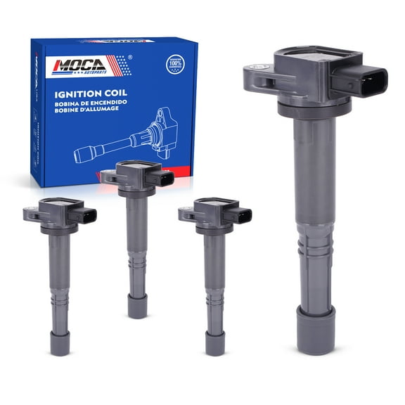 MOCA AUTOPARTS 4x Ignition Coils Fit for 2002-2011 Honda Civic 2.0L & 2003-2007 Honda Accord 2.4L & 2002-2009 Honda CR-V 2.4L
