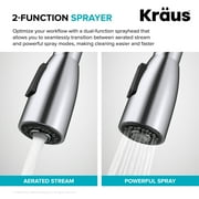 KRAUS Coda 2-Function Single Handle Pull-Down Kitchen Faucet in Chrome